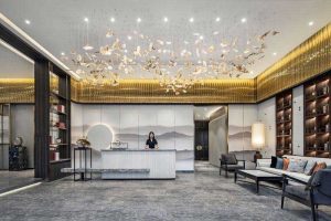 大廳新中式設(shè)計效果圖